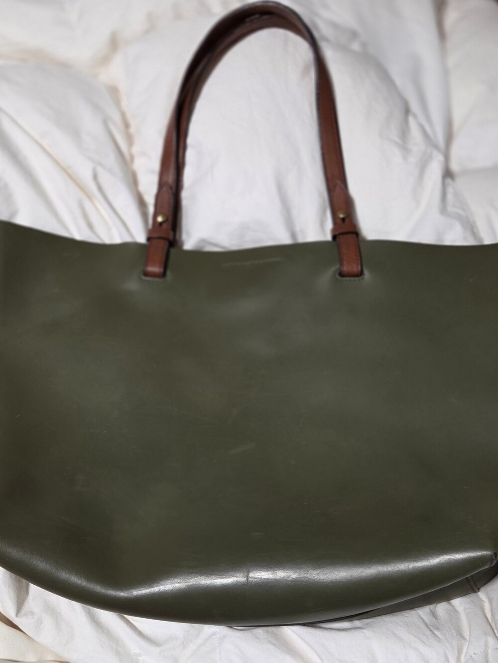 Fossil Vintage Olive Green Tote